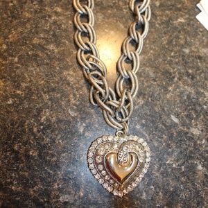 NWT Silver Heart Necklace